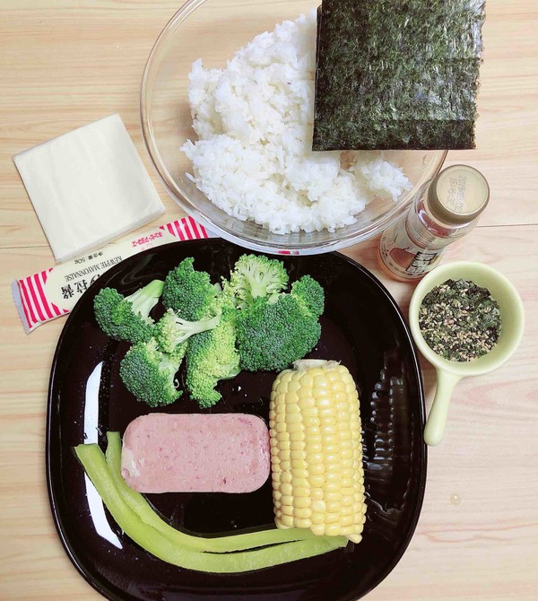 Broccoli Corn Cheese Rice Ball recipe