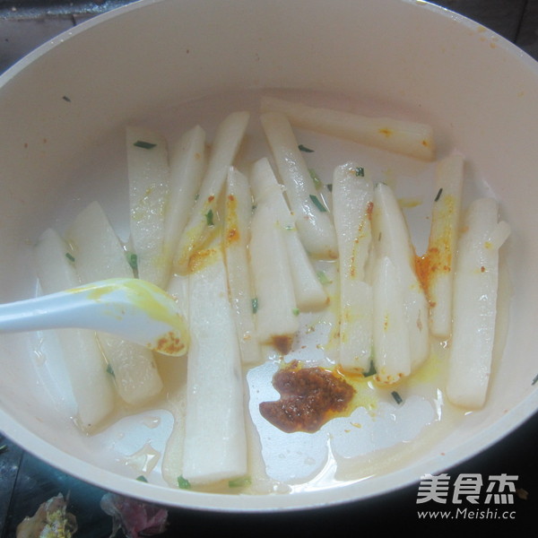 Braised Chinese Yam with Oil Curry recipe