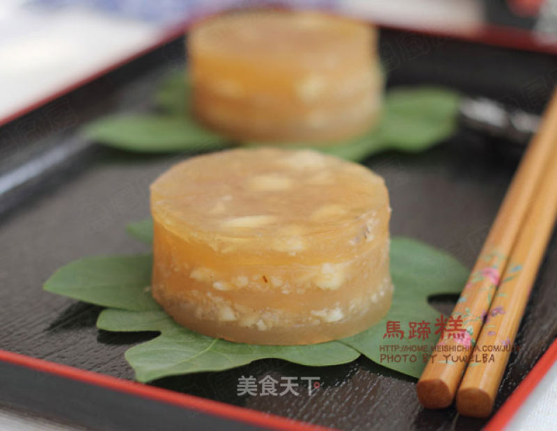 Horseshoe Cake---a Classic Snack in Cantonese Style Teahouses recipe