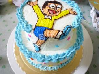 Nobita Birthday Cake recipe