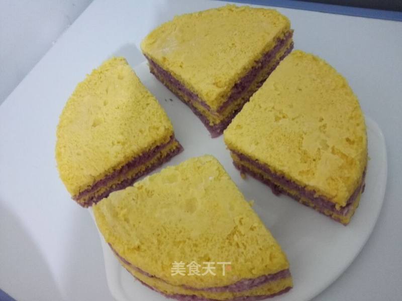 Pumpkin Purple Sweet Potato Hair Cake recipe