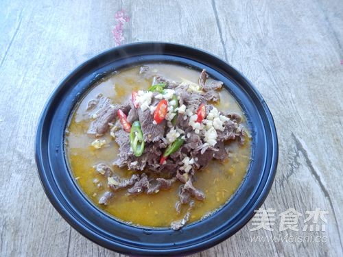 Beef Slices in Sour Soup recipe