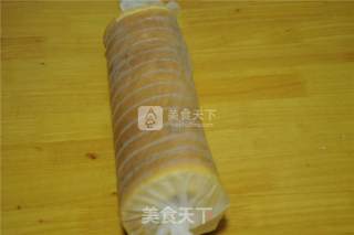 Dragon Fruit Cream Cake Roll recipe