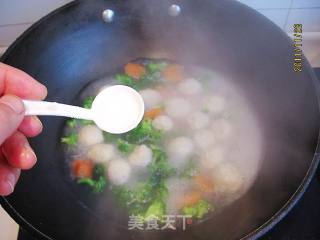 Broccoli Chicken Ball Soup recipe