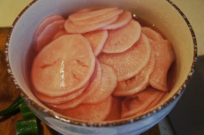 Sweet and Sour Radish Flowers recipe