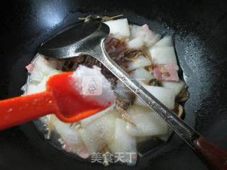 Bamboo Shoots, Dried Vegetables, Bacon, Boiled Winter Melon recipe