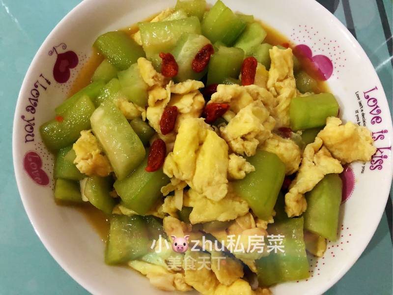 Loofah Scrambled Eggs recipe