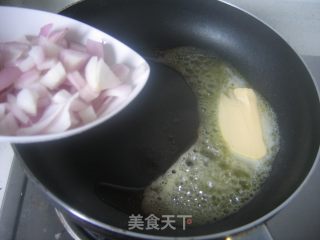 Fried Rice with Golden Square Legs and Green Beans recipe