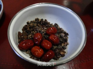 Appetizing and Beauty-glutinous Rice, Purple Potato and Red Bean Porridge recipe