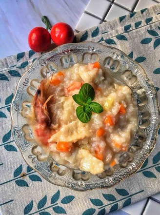 Shrimp and Fish Fillet Congee recipe