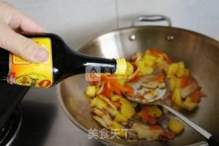 Stir-fried Yam with Pineapple recipe