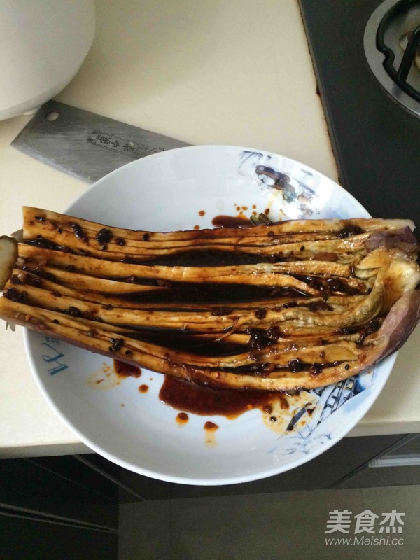 Microwave Version Grilled Eggplant recipe