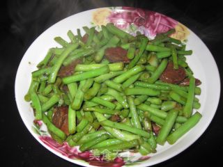 Stir-fried Beans with Sausage recipe