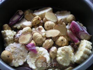 Stewed Spine with Corn and Chestnut recipe