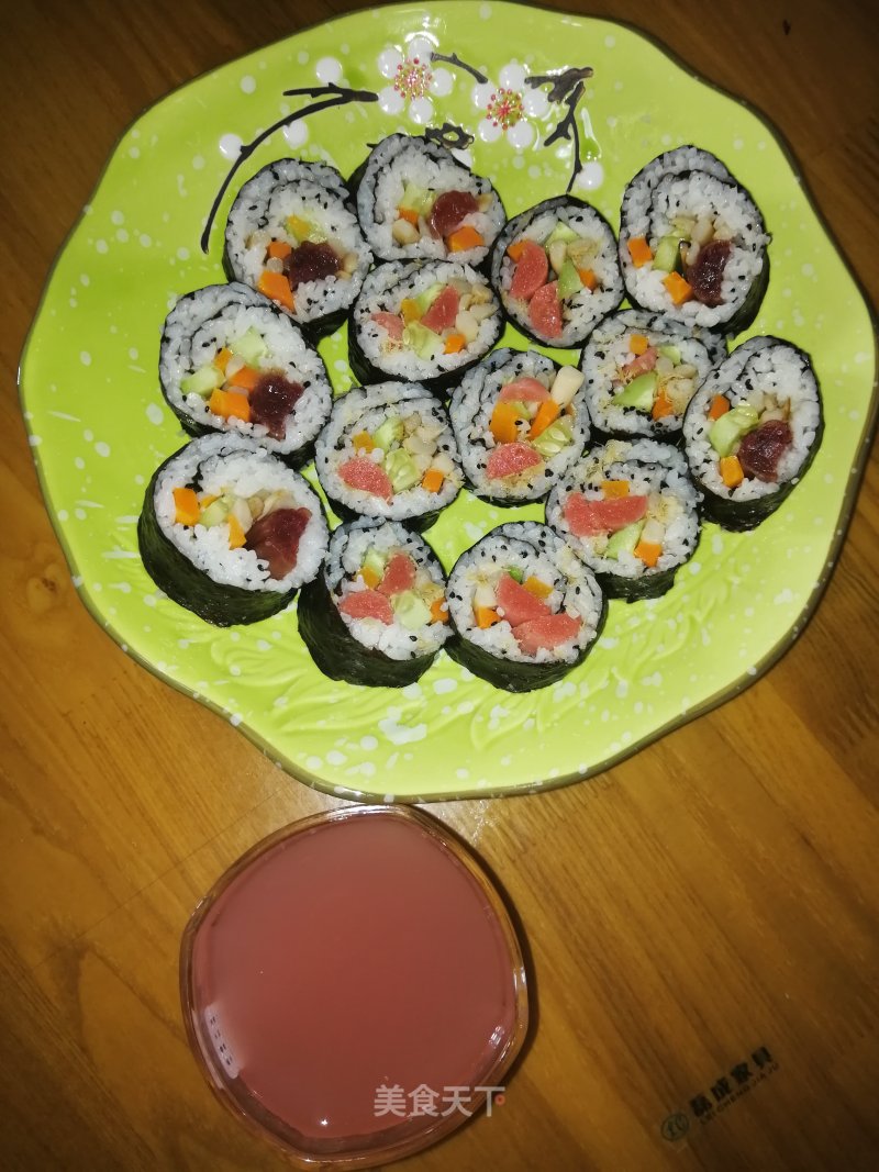 Seafood Sausage Sushi recipe