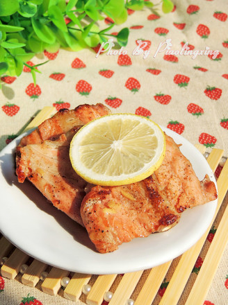 Pan-fried Salmon Steak