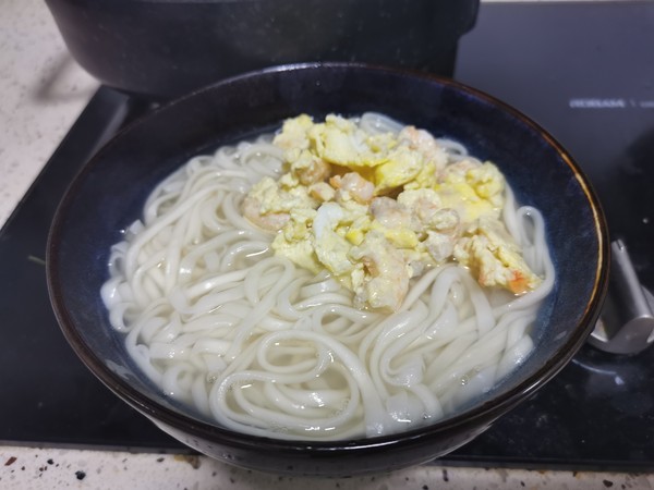 Shrimp and Duck Egg Noodle recipe