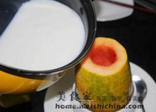 Papaya Coconut Milk Jelly recipe