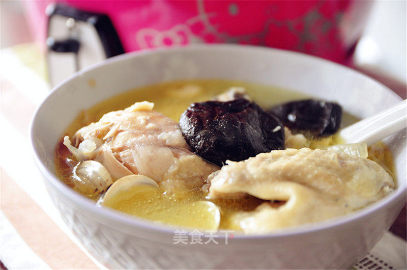 Garlic and Shiitake Chicken Soup recipe