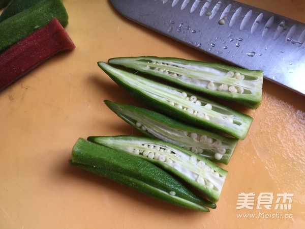 Fried Shrimp Okra Tempura recipe