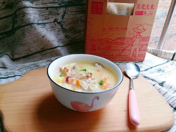 Seafood Chicken Congee recipe