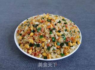 Fried Rice with Crispy Sausage and Egg recipe