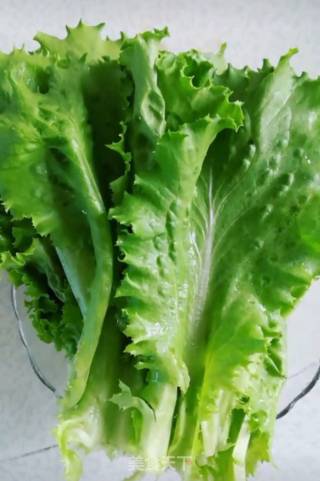 Lettuce with Garlic Oyster Sauce recipe