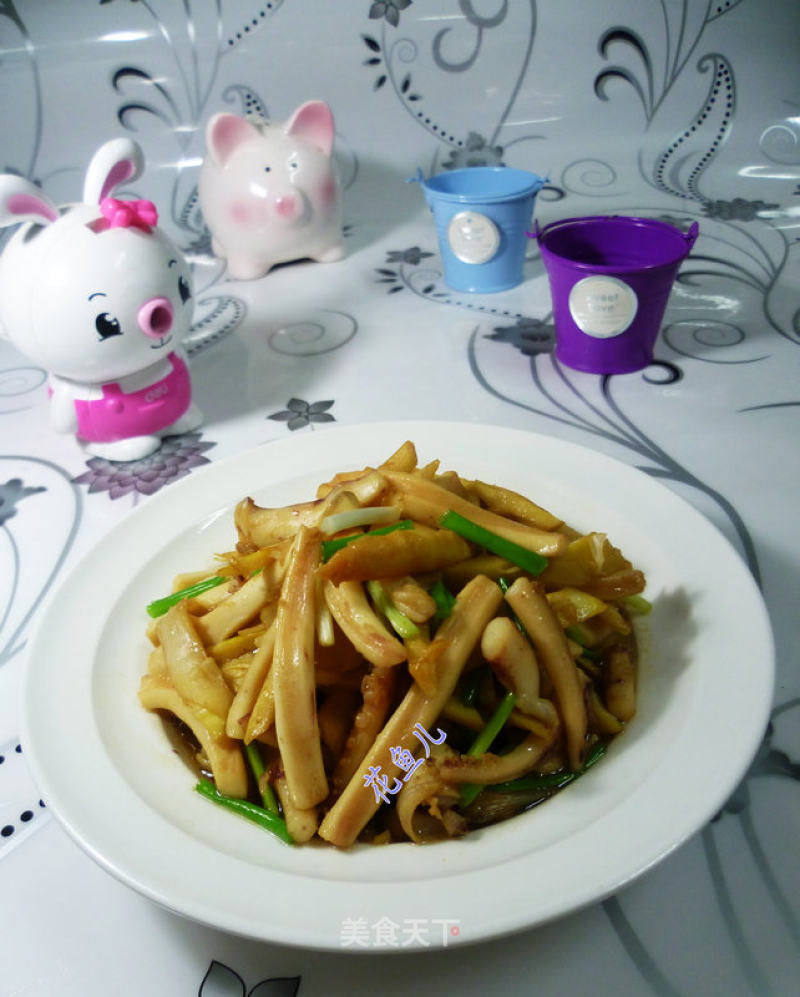 Fried Squid with Bamboo Shoots recipe