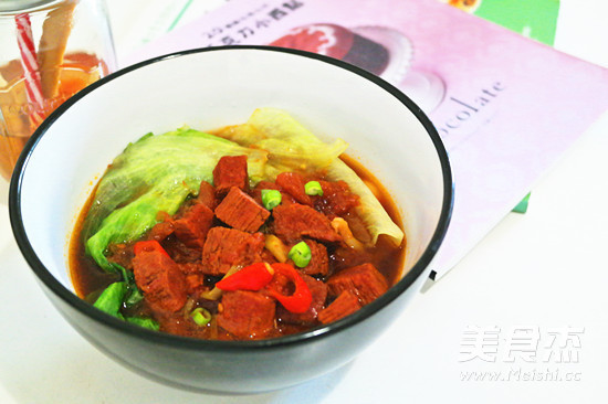 Tomato Beef Udon recipe