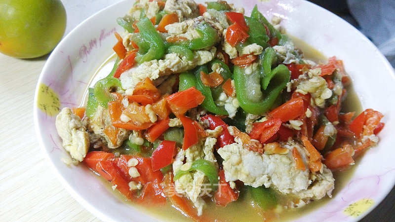 Loofah Scrambled Eggs recipe