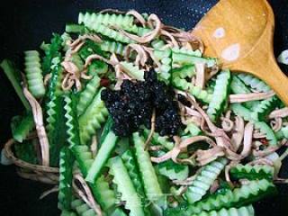 Rich Black Bean Fragrant, Appetizer with Rice----------【spicy Cucumber Shredded Squid】 recipe