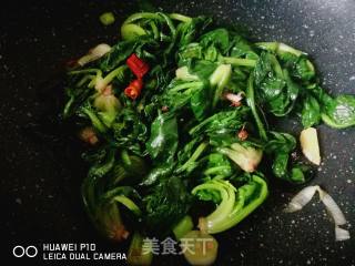 #团圆饭##快手素菜# Fried Spinach recipe