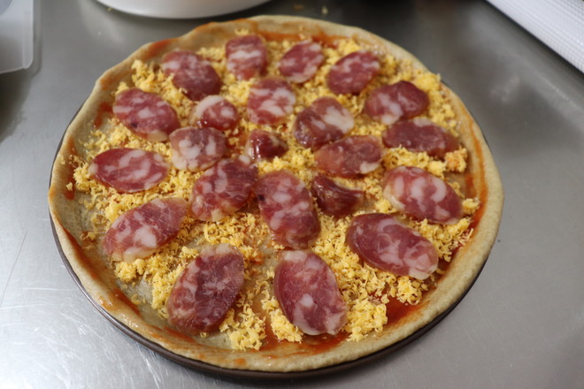 Tuna Sausage Whole Grain Pizza recipe