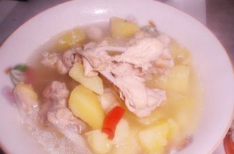 Chicken Spit Potato Soup