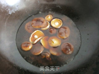 Braised Rapeseed with Mushrooms recipe