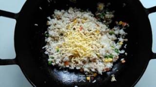 Baked Rice with Meat, Rice and Cheese recipe