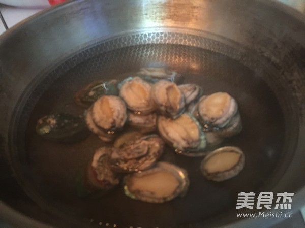 Baby Abalone with Scallion Oil recipe