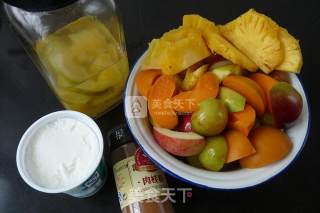 #aca烤明星大赛# Baked Fruit Mixed Ice Cream recipe