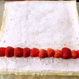 #四session Baking Contest and is Love to Eat Festival#strawberry Cream Cake Roll recipe