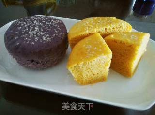 Purple Potato Hair Cake and Pumpkin Hair Cake recipe