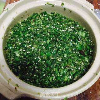 Simple and Easy to Preserve Green Chili Sauce recipe