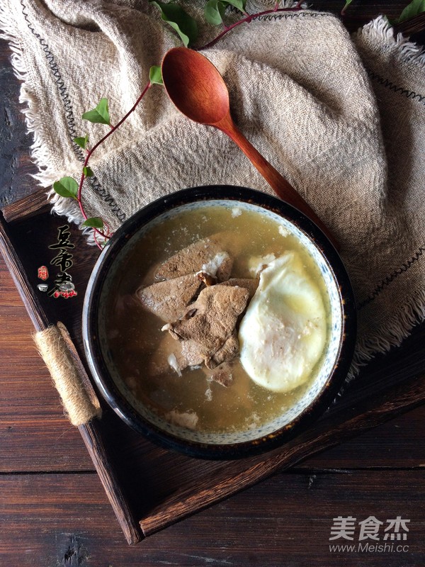 Egg and Pork Liver Soup recipe