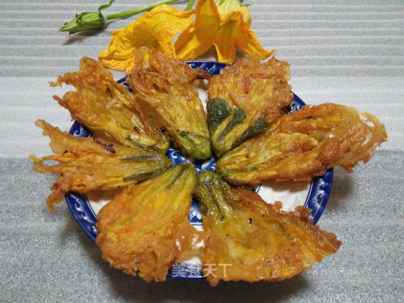 Fried Pumpkin Flowers recipe