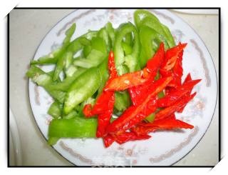 Stir-fried Small Fish with Green and Red Pepper recipe