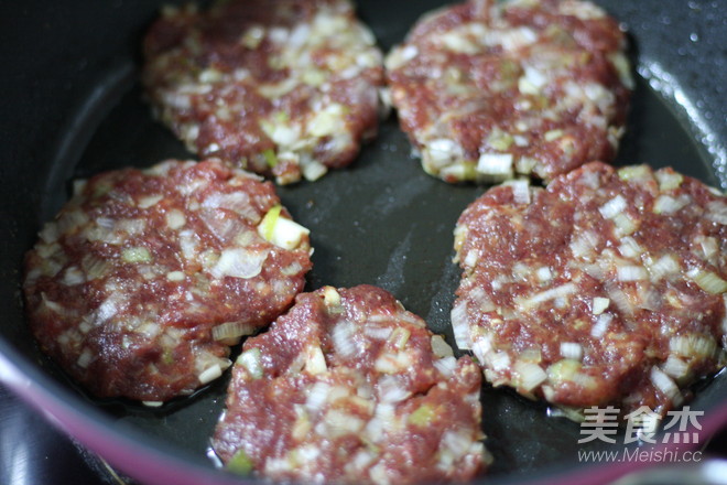 Pan-fried Beef Patties recipe