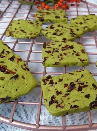 Matcha Cranberry Cookies recipe