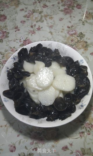 Black and White Double Crisp-fried Fungus with Yam recipe