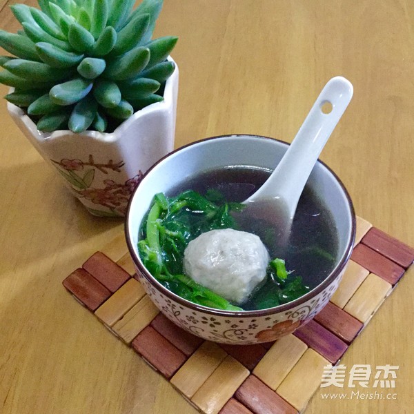 Watercress Meatball Soup recipe