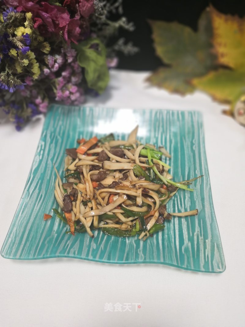 Stir-fried Pleurotus Eryngii with Beef recipe
