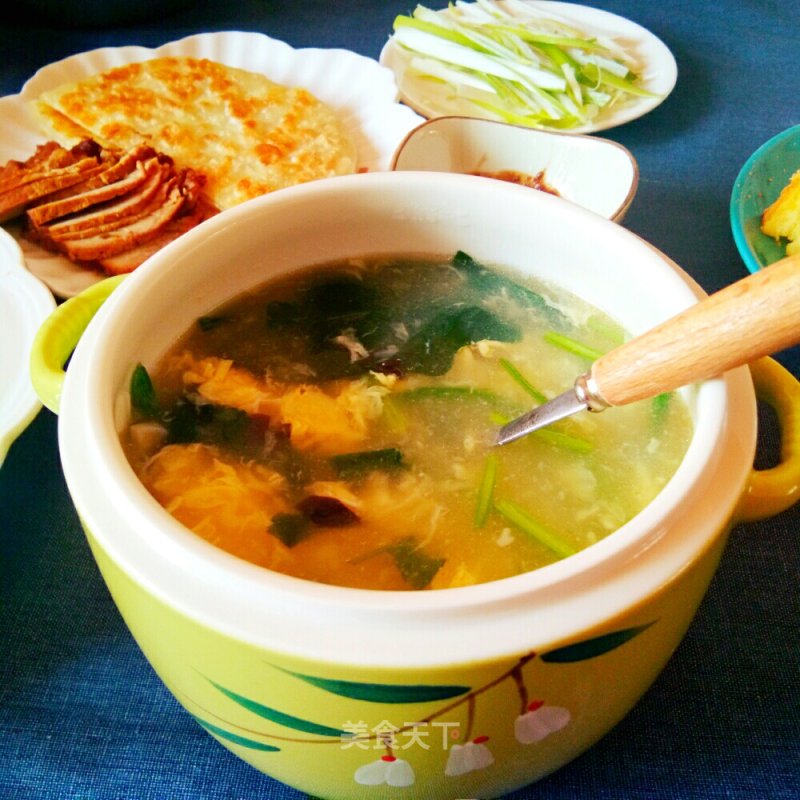 #蛋美食#northeast Sleeve Soup recipe